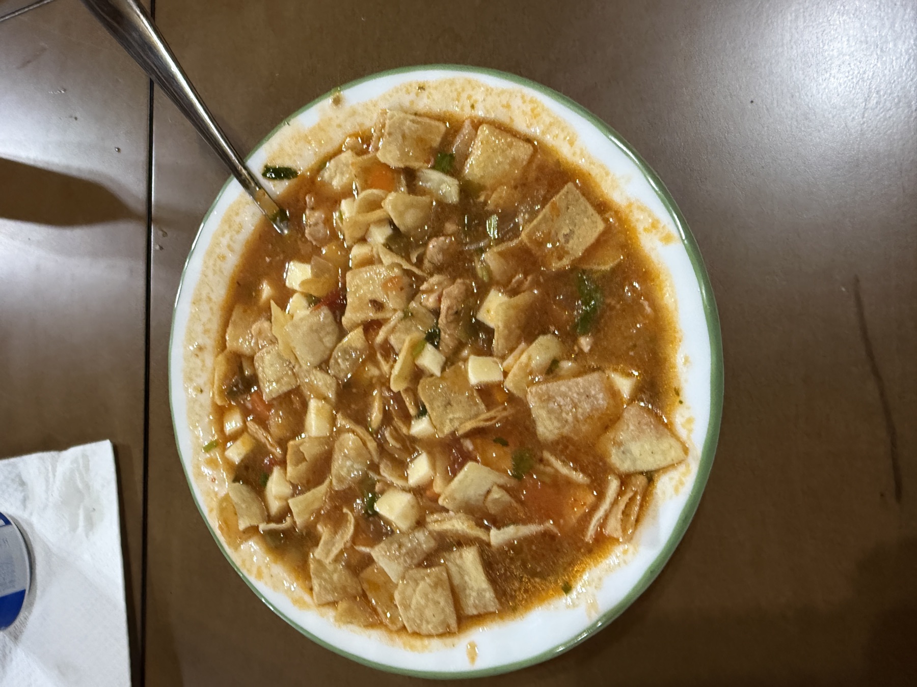 Sopa azteca — house wild turkey tortilla soup