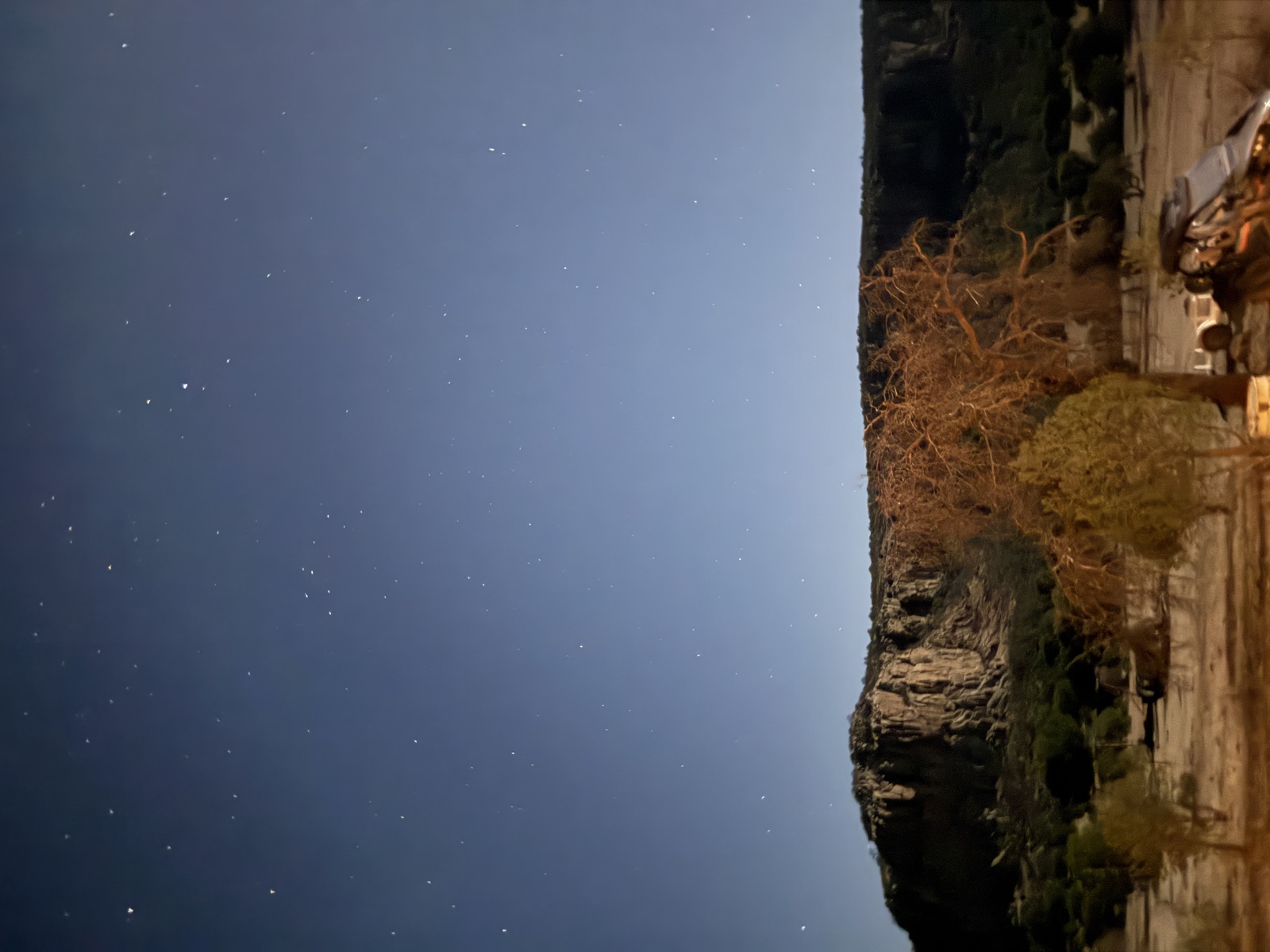 Stars over the spires — night sky, Chihuahua