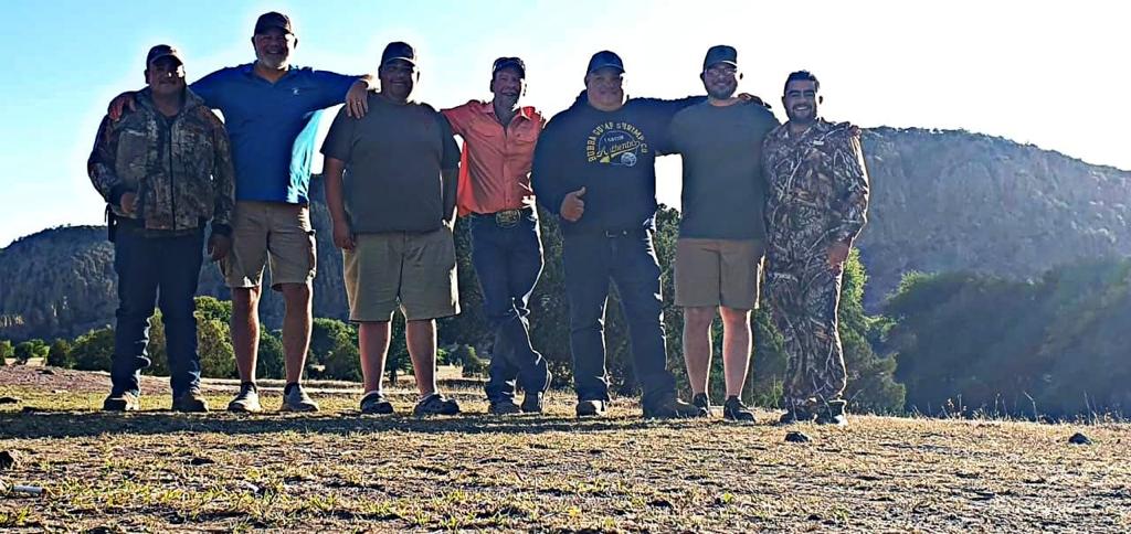 Hunting party at the lodge