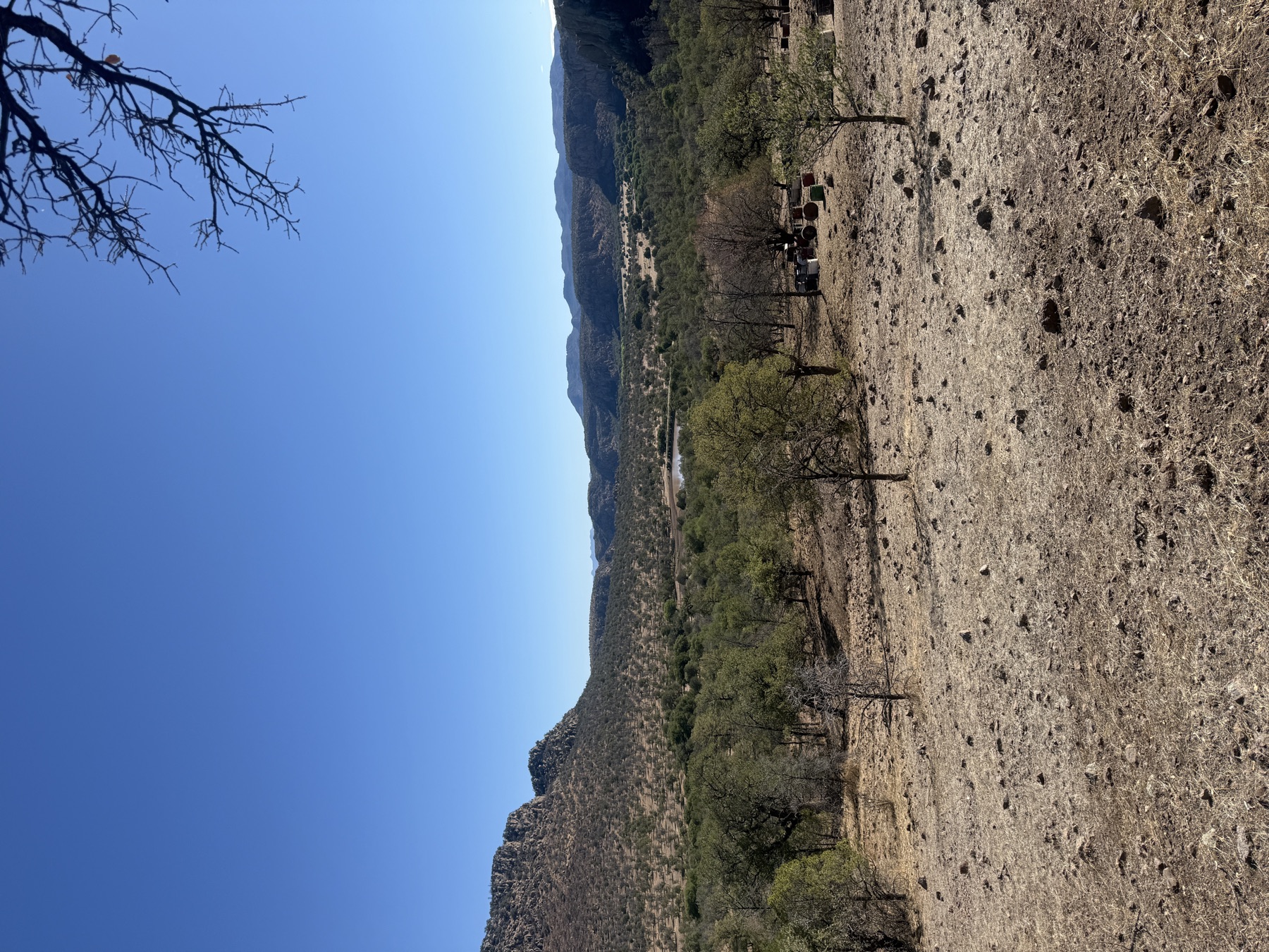 Canyon road through the concession